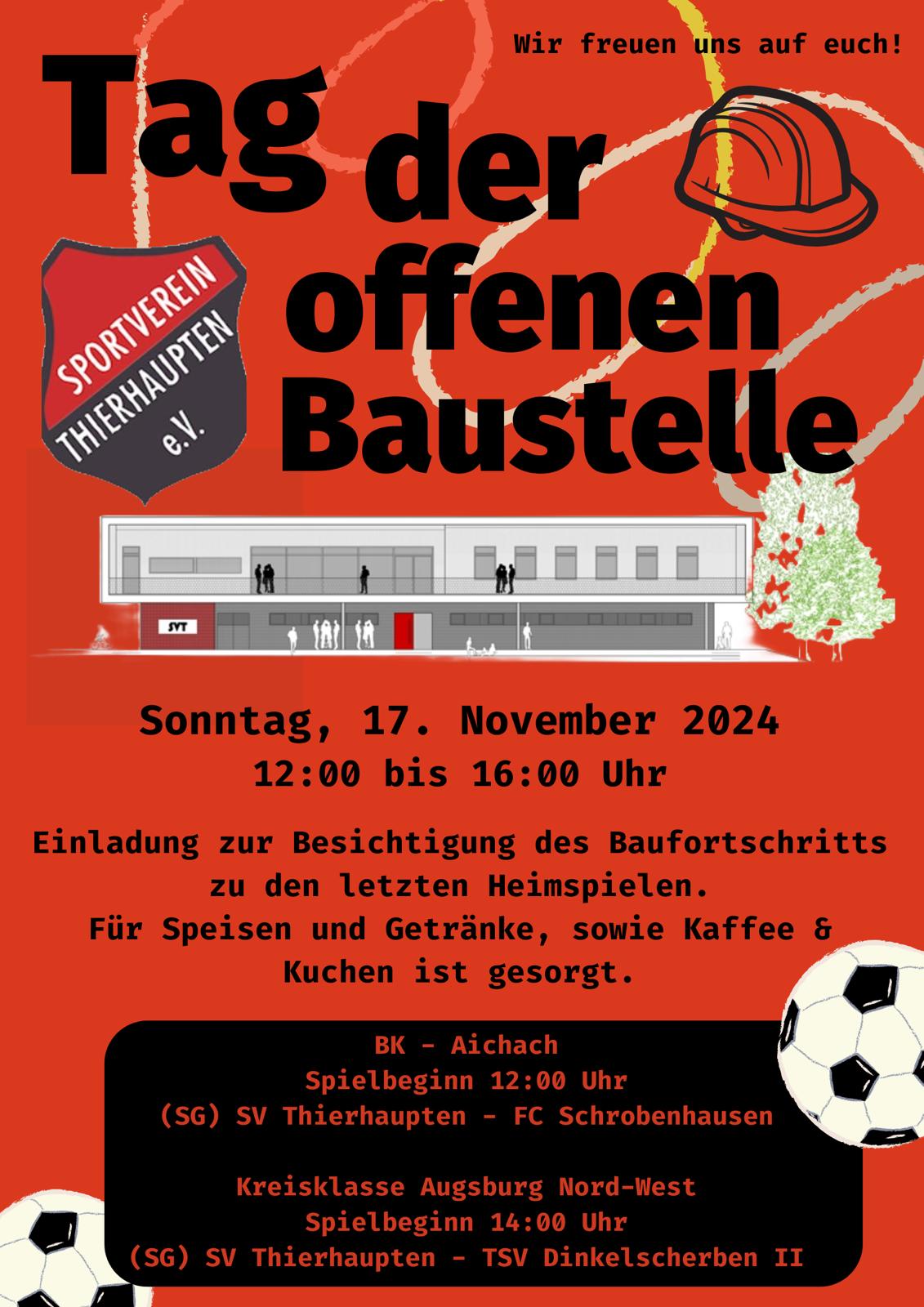 Tag der offenen Baustelle – 17.11.2024 ab 12 Uhr