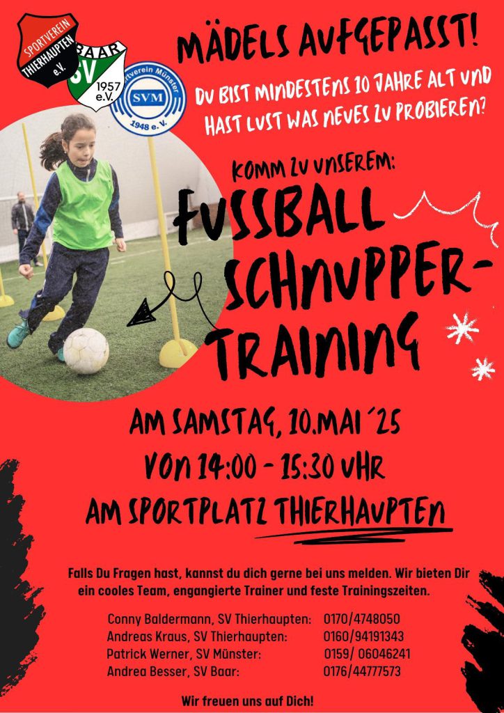 Schnuppertraining Only for Girls 10.05.2025 14 Uhr